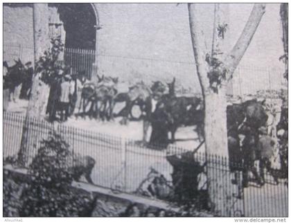 3 août 1906 CPA précurseur Saint-Girons l'église de Saint-Vallier (Ariège 09 )-les Pyrénées ariégeoise  --cliché trentou