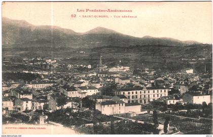 Carte Postale Ancienne de SAINT GIRONS-Vue Générale