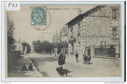 CARTES POSTALES SAINT GRATIEN   LA POSTE     ANIMEE