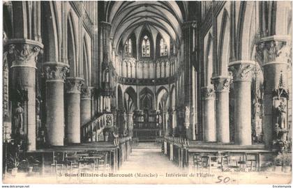 CPA-Carte Postale France   Saint Hilaire du Harcouet  Intérieur de l'église  1921   VM55319