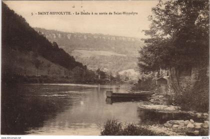 CPA SAINT-HIPPOLYTE Le Doubs a sa Sortie de Saint-Hippolyte (1115165)