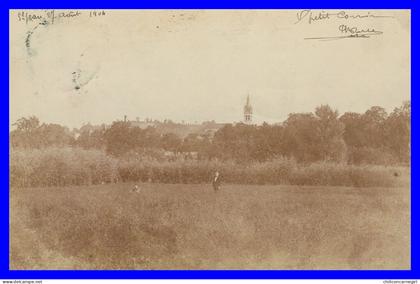 * Cp Photo - SAINT JEAN DE BOURNAY - St - Eglise - Animée - 1904