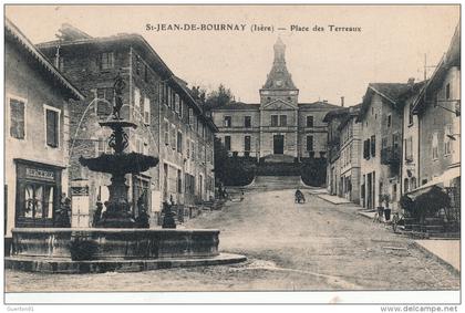 ( CPA 38 )  SAINT-JEAN-DE-BOURNAY  /  Place des Terreaux  -