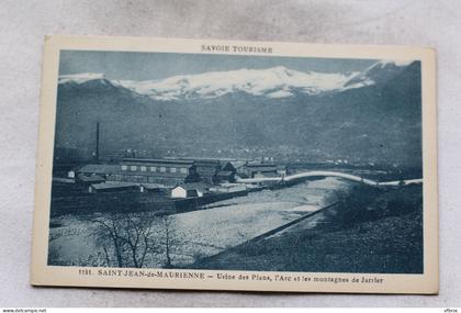 Saint Jean de Maurienne, usine des Plans, l'Arc et les montagnes de Jarrier, Savoie 73