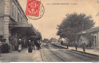 France - SAINT-JULIEN-EN-GENEVOIS (74) La gare - Ed. Pittier 2203