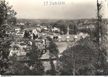 CPSM Saint-Junien La Vienne au Pont Notre-Dame