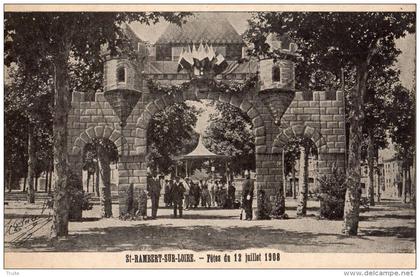 SAINT-JUST-SAINT-RAMBERT SAINT-RAMBERT-SUR-LOIRE FETES DU 12/07/1908