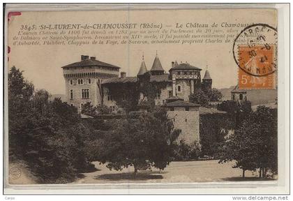 SAINT-LAURENT-DE-CHAMOUSSET. - Le chateau.