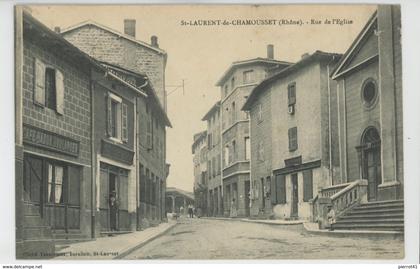 SAINT LAURENT DE CHAMOUSSET - Rue de l'Eglise