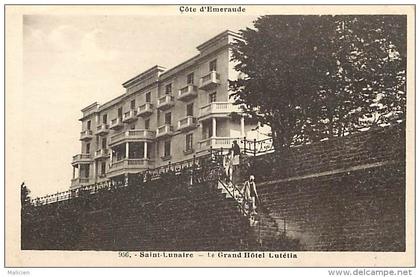 - ille et vilaine -ref B833bis- saint lunaire - st lunaire - le grand hotel lutetia  - carte bon etat -