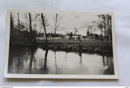 Cpsm, Saint Maixent l'école, la Sèvre et l'église, Deux Sèvres 79