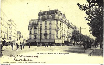 Carte Postale ANCIENNE de SAINT  MANDE - Place de la Prévoyance