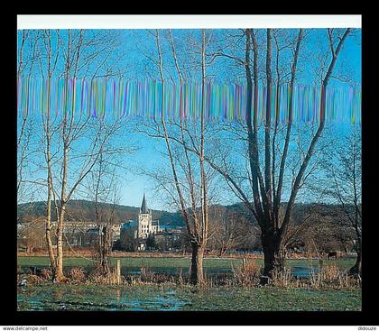 76 - Saint Martin de Boscherville - Abbaye Saint-Georges - Vue sur l'abbaye depuis le marais - Carte Neuve - CPM - Voir