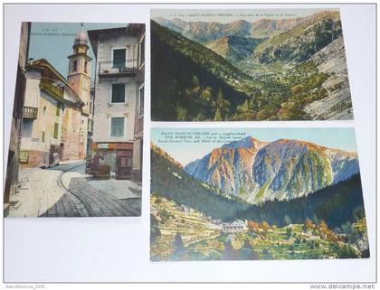 LOT DE 3 CARTES SAINT-MARTIN-VESUBIE STATION ESTIVALE ET TOURISTIQUE - 06 ALPES MARITIMES