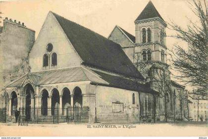 94 - Saint Maur des Fosses - L'Eglise - CPA - Voir Scans Recto-Verso