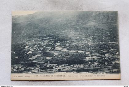 Saint Michel de Maurienne, vue générale, au fond le col des Encombres, Savoie 73