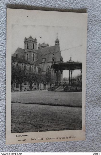 Saint Mihiel, kiosque et église saint Mihiel, Meuse 55