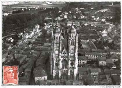 Carte Postale Ancienne de SAINT NICOLAS DE PORT - vue aérienne-Saint Basilique