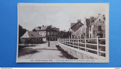 CPA  La Manche Saint Pair sur Mer Le nouveau Saint Pair et la Chapelle Saint Anne