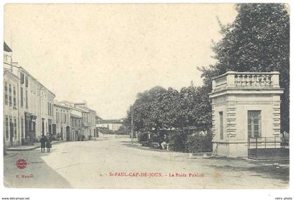 Cpa Saint Paul Cap de Joux - le Poids Public