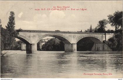 CPA SAINT-PAUL-CAP-de-JOUX Pont sur l'Agout (1087605)