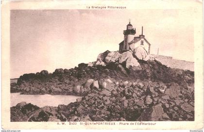 CPA Carte postale France Saint-Quay-Portrieux  Phare de l'ile Harbour    VM65047