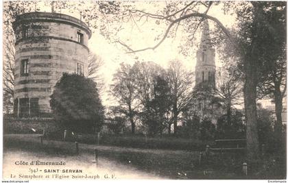 CPA Carte postale France  Saint Servan  Sémaphore et Eglise Saint Joseph VM65617