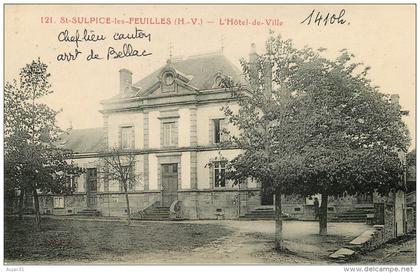 Dép 87 - St Sulpice les Feuilles - Saint Sulpice les Feuilles - L'Hôtel de ville - bon état