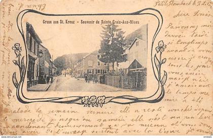 68 - SAINTE CROIX AUX MINES - Souvenir de Sainte Croix aux Mines - vue générale de la rue principale 1904