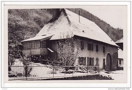 Carte Postale Photo Ferme en Hiver  à SAINTE-CROIX-AUX-MINES (Haut-Rhin)