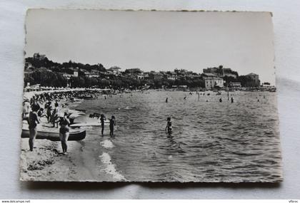 Cpm, Sainte Maxime, la plage des Palmiers, Var 83