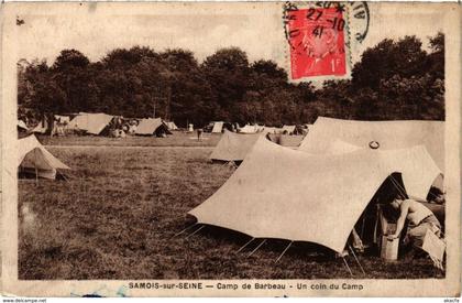 CPA SAMOIS-sur-SEINE - Camp de Barbeau - Un coin du Camp (249867)