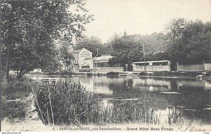 CPA Samois-sur-Seine près Fontainebleau Grand Hôtel Beau Rivage