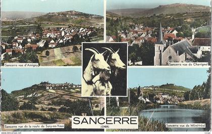 CPSM Sancerre vues multiples