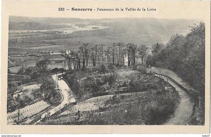 Sancerre - Panorama de la Vallée de la Loire