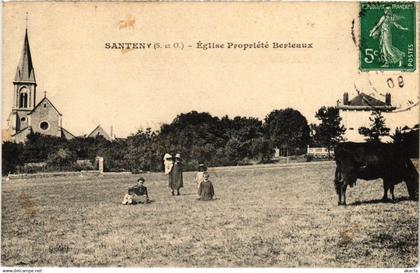 CPA Santeny Eglise Propriete Berteaux FRANCE (1339666)