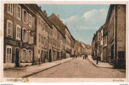 CPA SARRE UNION - Grand Rue - Ed. A. Berger , Sarre Union