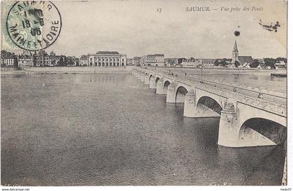 Saumur - Vue prise des Ponts