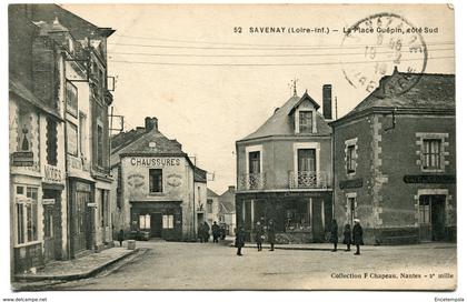 CPA - Carte Postale - France - Savenay - La Place Guépin - Côté Sud - 1916 ( I10790)