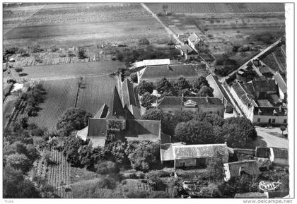 SCORBE-CLAIRVAUX VUE AERIENNE L'EGLISE ET LA MAIRIE