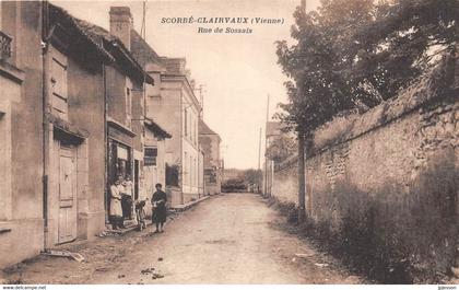 VIENNE  86  SCORBE-CLAIRVAUX - RUE DE SOSSAIS - COMMERCE