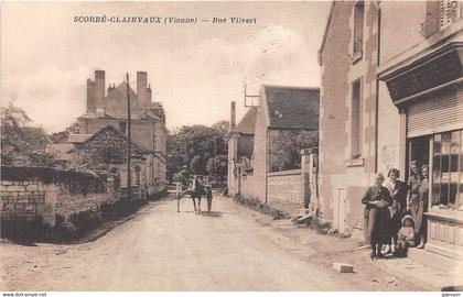 VIENNE  86  SCORBE-CLAIRVAUX - RUE VILVERT - COMMERCE