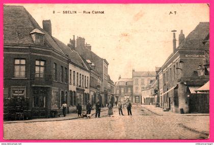 Seclin - Rue Carnot - Belle Animation - Animée - Confection Chaussures - A.T. - 1907