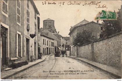 CPA SECONDIGNY-en-GATINE SECONDIGNY - Rue Principale (1140975)