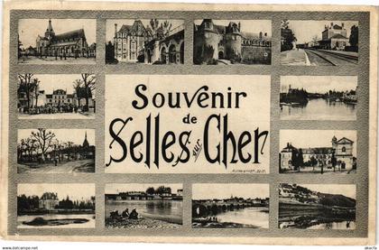 CPA Souvenir de SELLES-sur-CHER (208146)