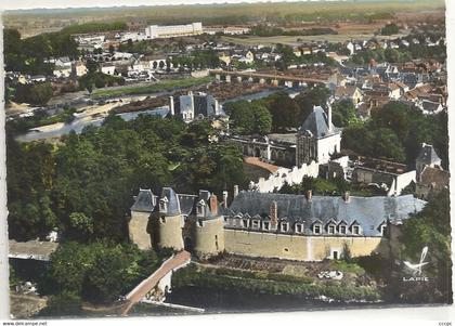 CPSM Selles-sur-Cher Le Château vue aérienne