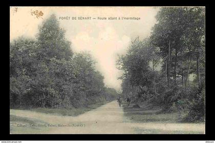 91 - Sénart - Forêt de Sénart - Route allant à l'Hermitage - Animée - CPA - Oblitération de 1905 - Voir Scans Recto-Vers