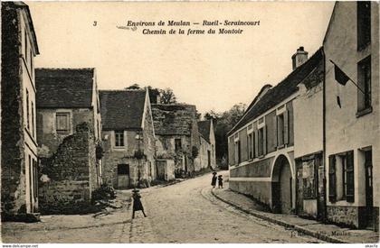 CPA Env. de MEULAN-Rueil-SERAINCOURT - Chemin de la ferme du Montoir (350128)