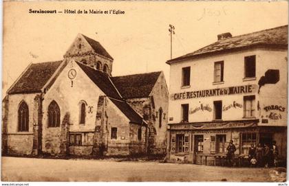 CPA Seraincourt Hotel de la Mairie et l'Eglise (1276890)