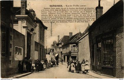 CPA AK SERGINES - Rue des Treilles (357606)